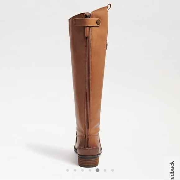 SAM EDELMAN PENNY WHISKEY WIDE CALF LEATHER BOOTS size 6W NWT - Picture 3 of 8